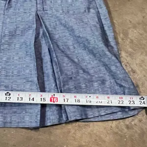 Derek Lam For Design Nation Blue Chambray Woven A-Line, Pleated Mini Skirt 8 thumbnail 12