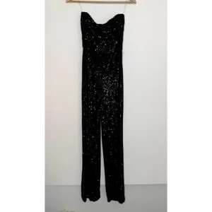 Nookie Black Sequin Flare Leg Jumpsuit One Piece Womens Size Small thumbnail 2