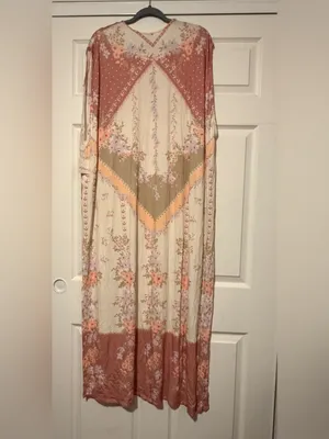 Free People Vienne Tee Lace Floral‎ Tunic Top Fairy Whimsical Floral Boho Hippie thumbnail 8