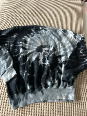 Barstool UNWELL Tie-Dye Crewneck Sweatshirt - Black/Grey thumbnail 3