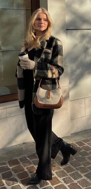 Rihoas Plaid Coat thumbnail 4
