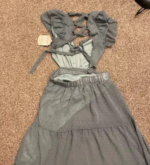 NWT Altar’d State Jenessa Sage Green Maxi Dress thumbnail 7