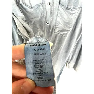 Scandal‎ button up top Blue Size M thumbnail 5