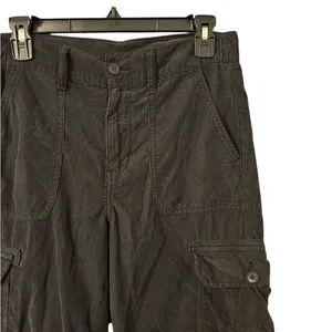 American Eagle Baggy Jogger Womens Size 4 Short Corduroy Cargo thumbnail 2