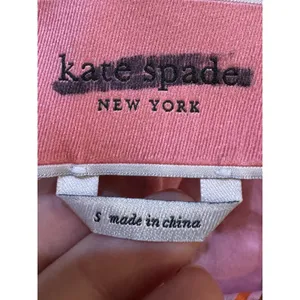 $298 Kate‎ Spade Calais Pink Stripe Ruffle Flutter Dress Size Small Belted!! thumbnail 5