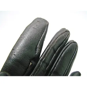 Vintage Womens Black Rabbit Fur Rayon Partial Lining Fashion Gloves Stretch 6-7 thumbnail 10