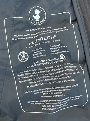 Save The Duck Women’s Long Puffer Coat Black S Plumtech thumbnail 7