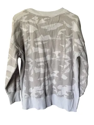 90 Degree By Reflex Women’s Light Gray Camo Sweater thumbnail 3