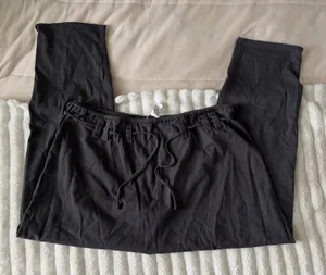 Zara Gray Drawstring Pants thumbnail 1