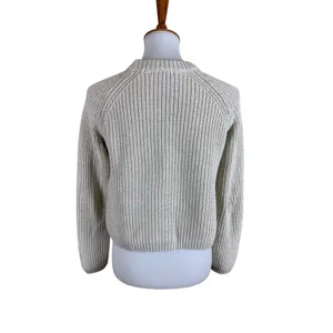 Quince Organic Cotton Ribbed Knit Sweater Cream Long‎ Sleeve XS thumbnail 2