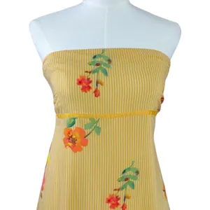 Free People Bohemian Rosie Posie Strapless Midi Dress Yellow Floral Size Large thumbnail 5