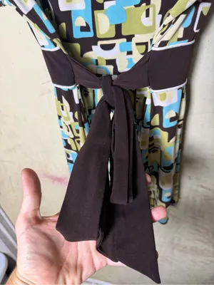 Speechless Y2K Abstract Geometric Tie Back Tunic Top Medium thumbnail 6