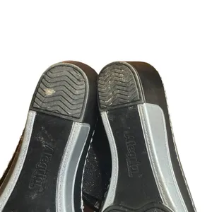 Alegria Shoes Womens Size 9 Black Glitter‎ Slide Sandals Wedge Comfort Strap 39 thumbnail 9