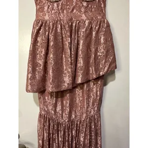 For Love & Lemons Shai Maxi Dress Dusty Pink Size Medium NWT Feminine Romantic thumbnail 7