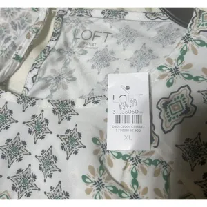 LOFT Blouse Women Xl Long Sleeve Lightweight Spring Career Sunny Polished NWT thumbnail 2