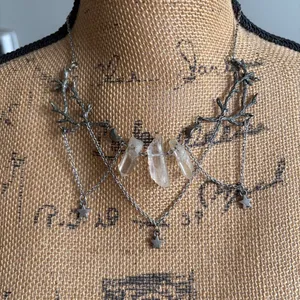 Crystal Antler Necklace thumbnail 1
