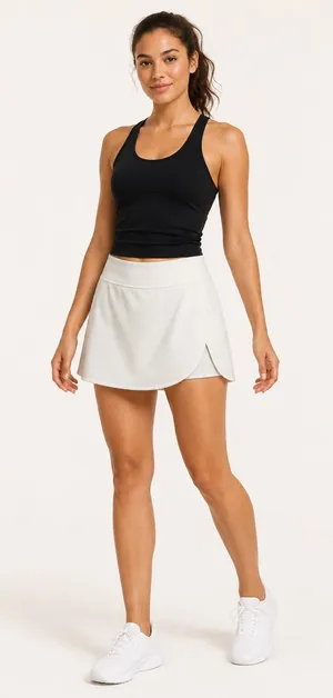Callaway White Perforated Golf Tennis Skort Built-In Shorts Women’s M thumbnail 1