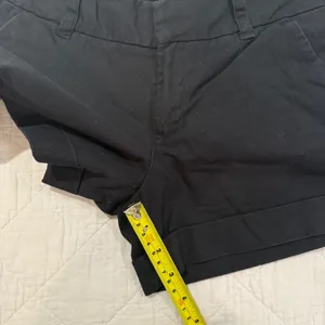 FRENCH CONNECTION Black 100% Cotton Cuffed Chino Shorts 3” Pockets Size 4 thumbnail 4