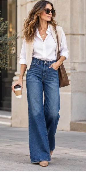 FRAME Le Slim Palazzo Kinmount Wide Leg Jeans Size 30 High Rise Dark Wash thumbnail 1