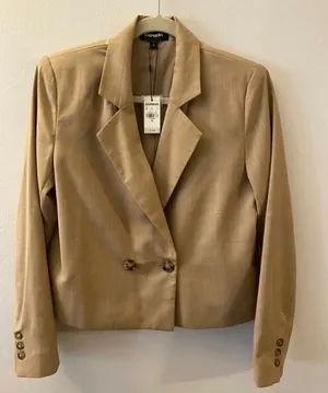 Express Woman’s Beige Blazer Suit Jacket XS thumbnail 3