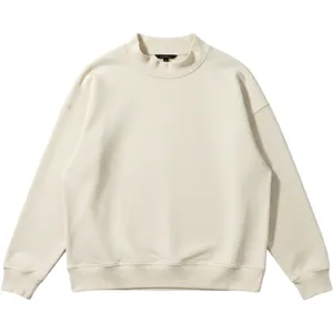 Banana Republic Womens Scuba Knit‎ Tunic Sweatshirt Cream Mock Neck Large 691316 thumbnail 1