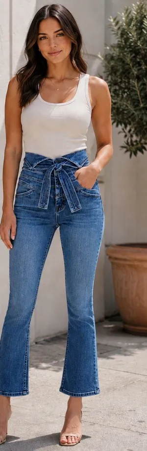 Mother The Triple Stack Insider Ankle Jeans Womens 29 Blue Chick Flick High Rise thumbnail 1