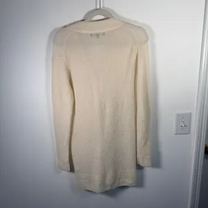 Quince Oversized Boyfriend Cardigan Sweater Cream Merino Wool Alpaca Women Small thumbnail 11