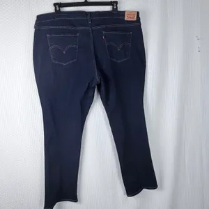 Levi Strauss Classic Straight Jeans Dark Wash Women‎ Size 24W M thumbnail 11