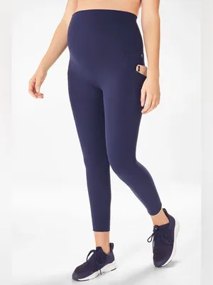 Fabletics Maternity High Rise Pocket Leggings Navy Large thumbnail 2