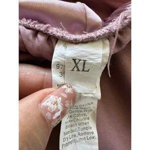 Unbranded Mauve Pink Button Down Pull On Shorts Satin Pajamas PJ Set XL thumbnail 8