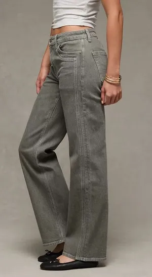 NWT AE Stretch High Waisted Stovepipe Jeans thumbnail 1