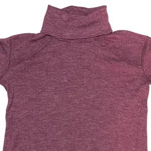 We The Free Free People Split Back Turtleneck High Low Top‎ Purple XS thumbnail 7