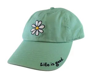 Life is Good Women Spearmint Green Daisy Vintage Chill Cap SP22-AH0061 OS NWT thumbnail 1