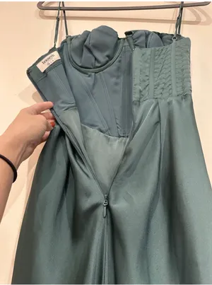 House of CB Charmaine Forest Corset Maxi Dress XS thumbnail 11