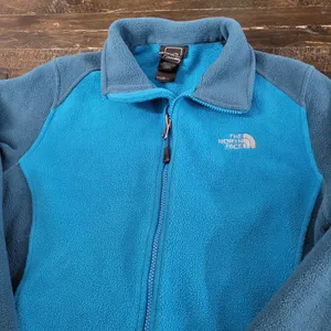 The North Face Khumbu Fleece Jacket Womens Large Blue Full Zip Soft Outdoor thumbnail 3