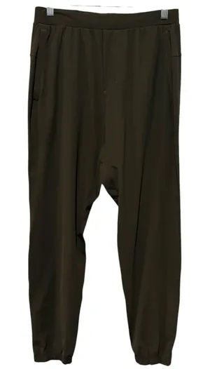 Lululemon Surge Jogger Pants Mens M Green Running Ankle Zip Performance LM5956S thumbnail 1