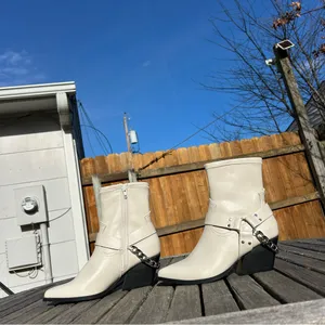 DV Dolce Vita Women's Keeler Harness Moto Engineer Chain Heeled‎ Boots size 9 thumbnail 4