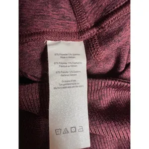 Alo‎ Yoga Goddess Rib Leggings Garnet Space Dye Maroon Women’s Size Small thumbnail 7