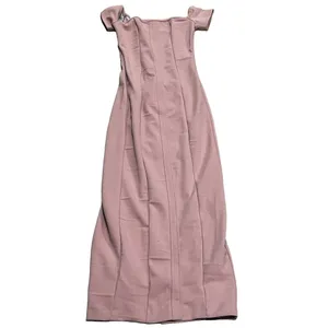 Zara Off-The-Shoulder Bodycon Midi Dress Powder Pink XS Party Cocktail Formal thumbnail 3