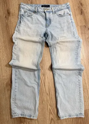 Aeropostale Womens Low Rise Baggy Jeans‎ Light Wash Denim Size 0 Short thumbnail 1