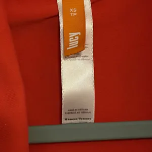 Lucy Hatha Asymmetrical Moto Zip Jacket Red XS thumbnail 5