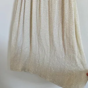 Alice + Olivia Sequin Beaded Mini Dress Size Medium Cream neutral party thumbnail 5