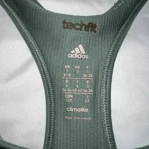 Adidas Olive Green Unpadded Racerback Sports Bra thumbnail 3