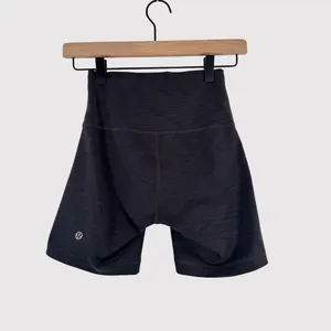 Lululemon Womens Shorts Graphite Grey Heather Wunder Train High Rise Gym Size 4 thumbnail 3