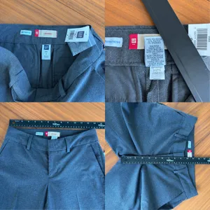 Vintage Gap Y2K Carpis Cuffed Cropped Dress Pants Size 0 Office Siren Indie NWT thumbnail 4