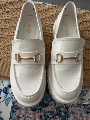 Dream Paris White Patent Chunky Loafers thumbnail 4
