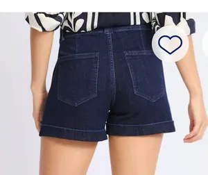 Studio Blue Zeph High Rise Forward Seam Self Cuff Denim Shorts thumbnail 5