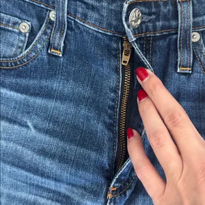 AG Phoebe Vintage High Rise straight leg dark wash ankle crop denim jeans Jean thumbnail 5
