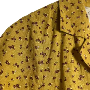 Madewell Kacie Mini Shirtdress Bitsy Bouquet Yellow Floral Size 10 thumbnail 8