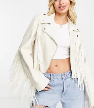 ASOS Leather Fringe jacket thumbnail 1